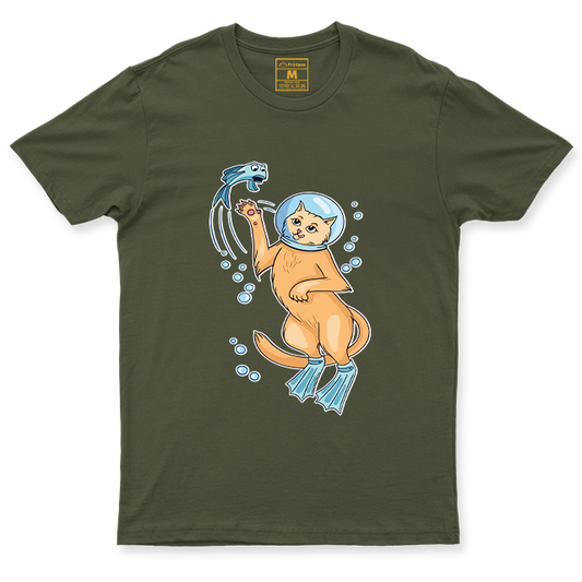 Drifit Shirt: Cat Diver