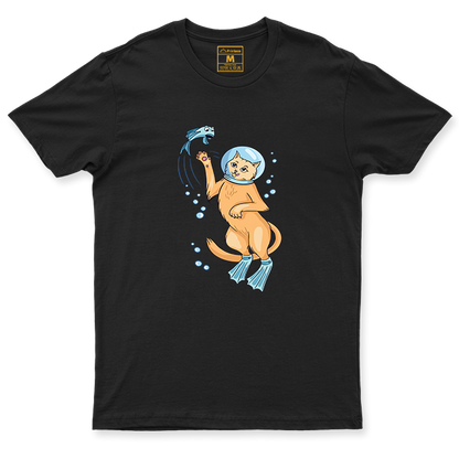 Drifit Shirt: Cat Diver