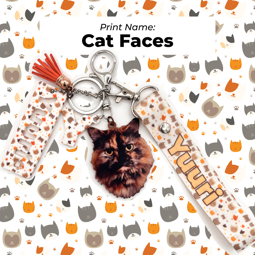 Acrylic Pet Bag Charm: Cat Wristyard Set