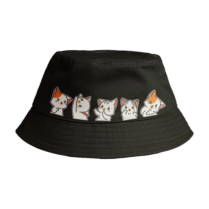 Reversible Bucket Hat: Cat Group