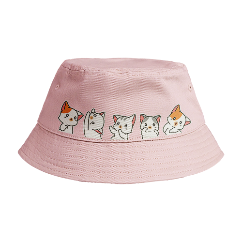 Reversible Bucket Hat: Cat Group