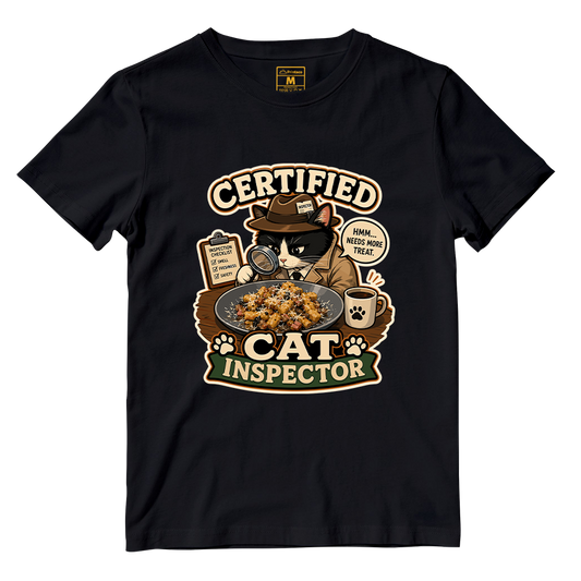 Cotton Shirt: Cat Inspector