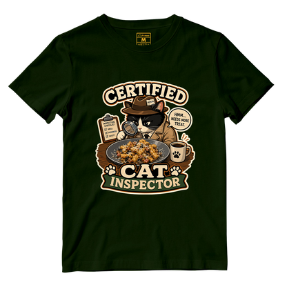 Cotton Shirt: Cat Inspector