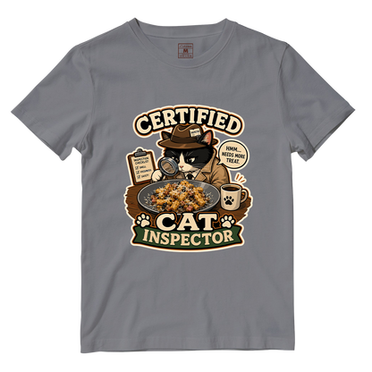 Cotton Shirt: Cat Inspector