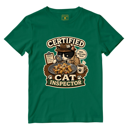 Cotton Shirt: Cat Inspector