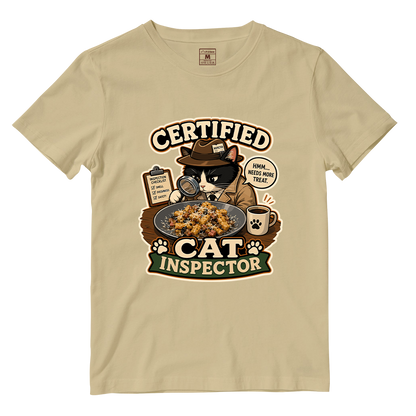 Cotton Shirt: Cat Inspector