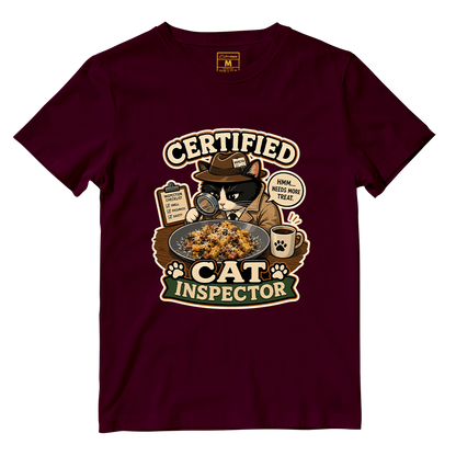 Cotton Shirt: Cat Inspector