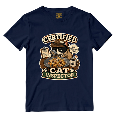 Cotton Shirt: Cat Inspector