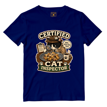 Cotton Shirt: Cat Inspector