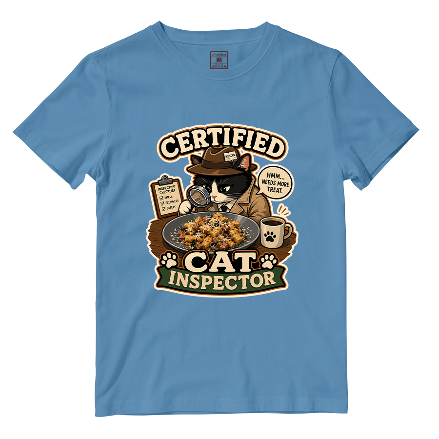 Cotton Shirt: Cat Inspector