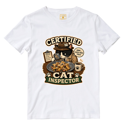 Cotton Shirt: Cat Inspector