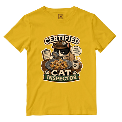 Cotton Shirt: Cat Inspector