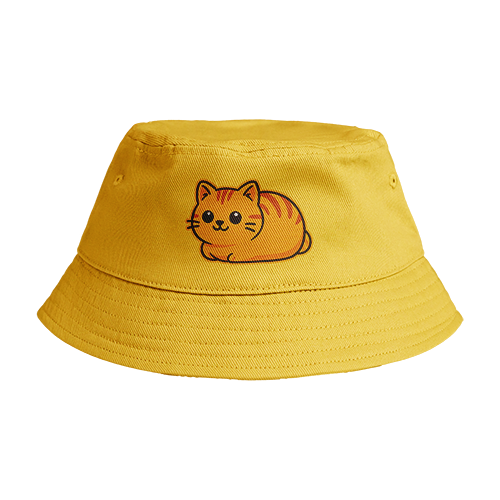 Reversible Bucket Hat: Cat Loaf