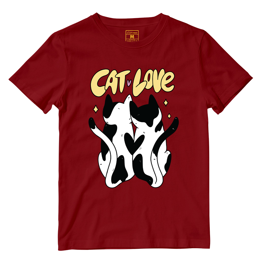 Cotton Shirt: Cat Love