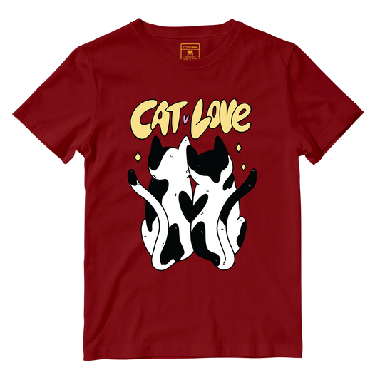 Cotton Shirt: Cat Love