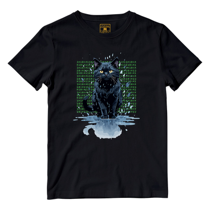 Cotton Shirt: Cat Matrix