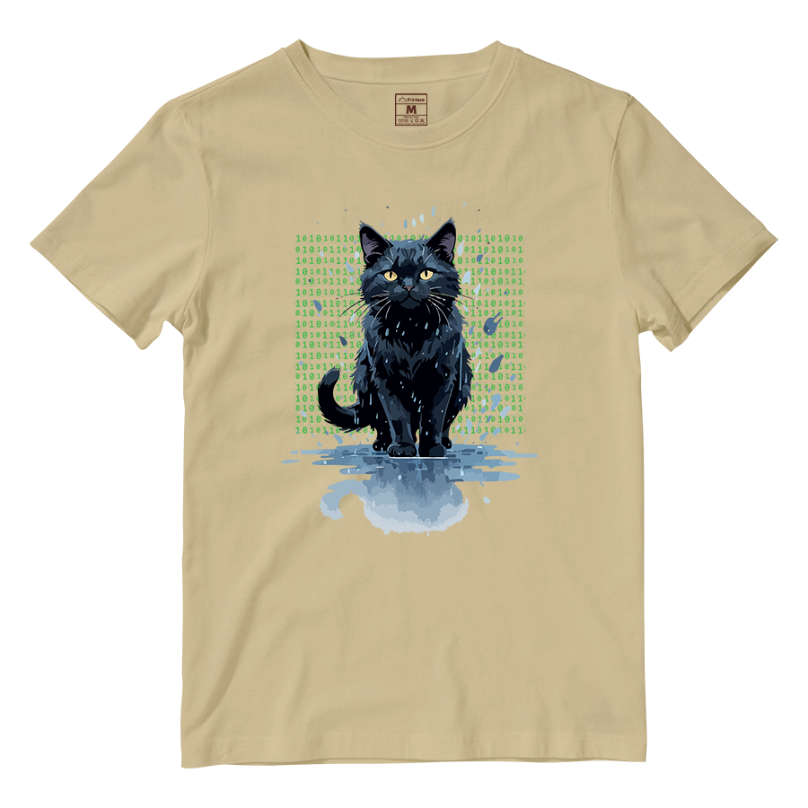 Cotton Shirt: Cat Matrix