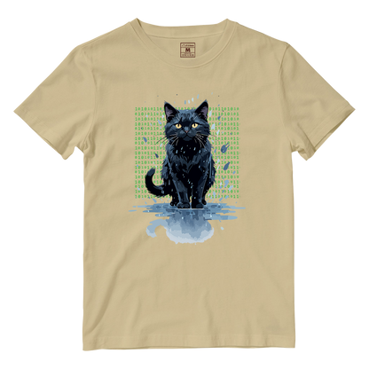 Cotton Shirt: Cat Matrix