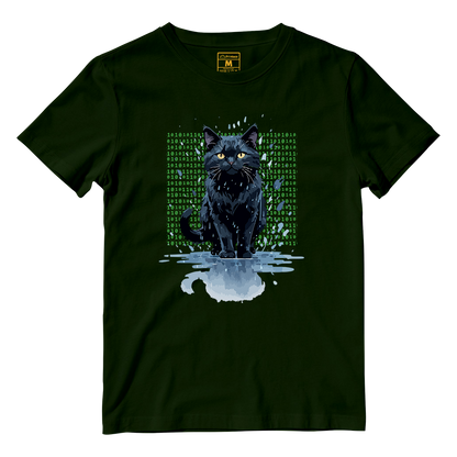 Cotton Shirt: Cat Matrix