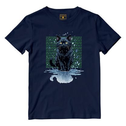 Cotton Shirt: Cat Matrix