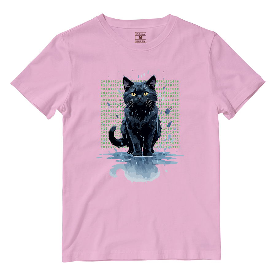 Cotton Shirt: Cat Matrix