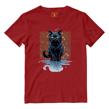 Cotton Shirt: Cat Matrix