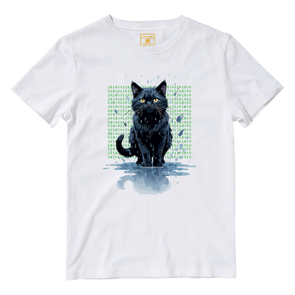 Cotton Shirt: Cat Matrix