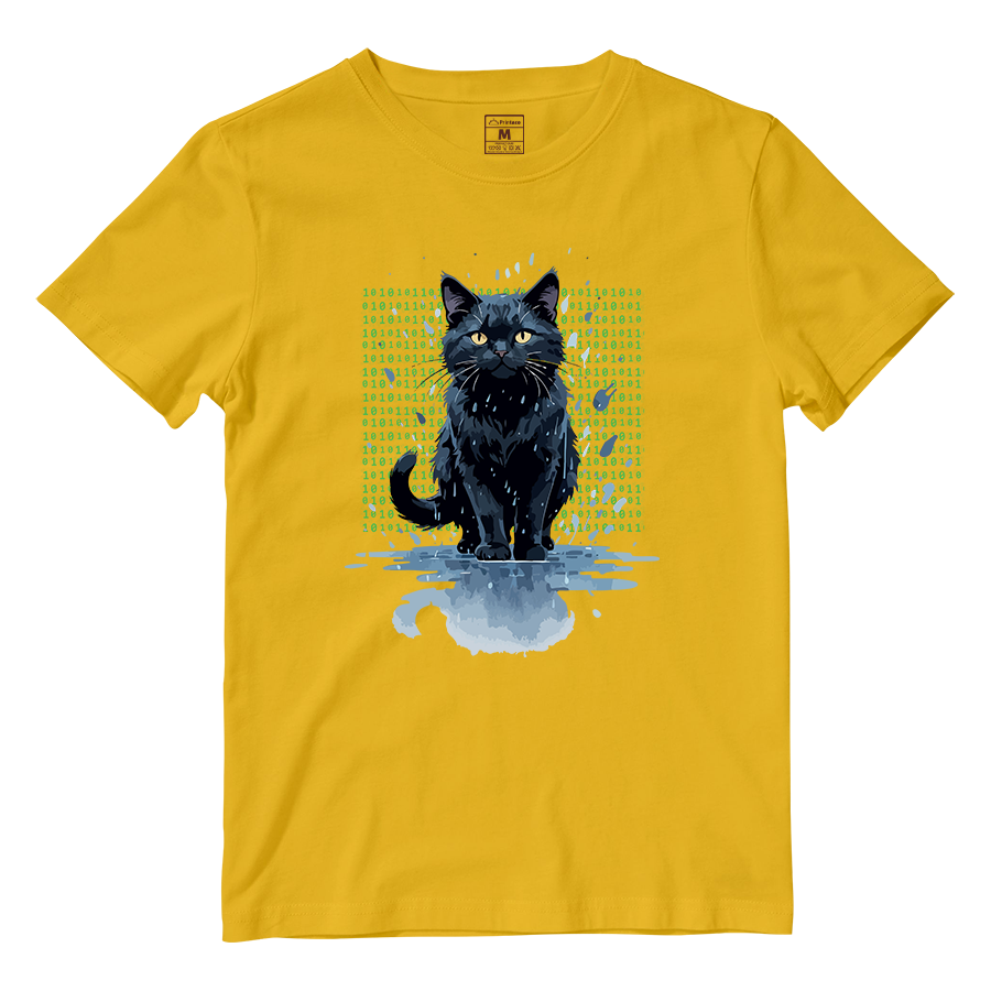 Cotton Shirt: Cat Matrix