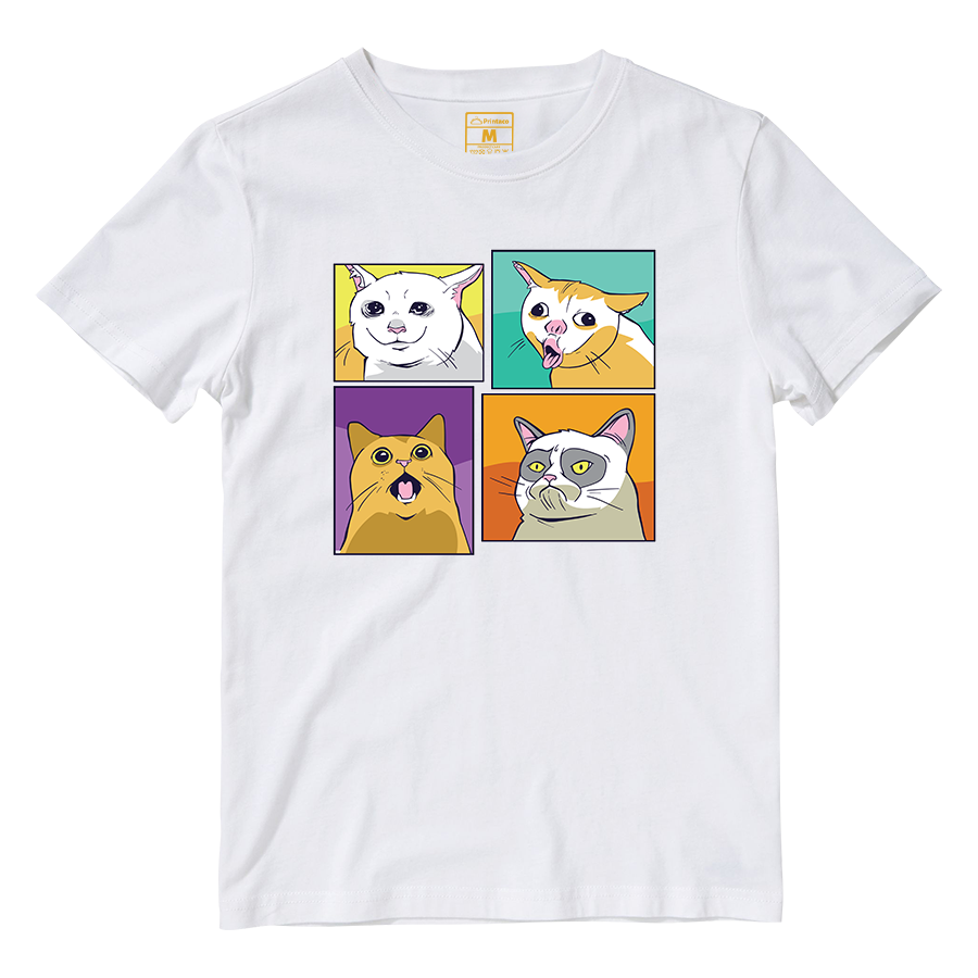 Cotton Shirt: Cat Meme