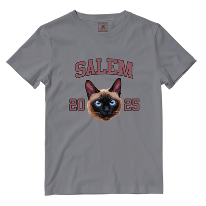 Cotton Shirt: Custom Varsity Cat