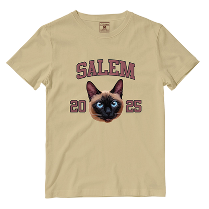 Cotton Shirt: Custom Varsity Cat