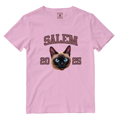 Cotton Shirt: Custom Varsity Cat