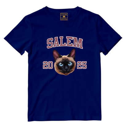 Cotton Shirt: Custom Varsity Cat