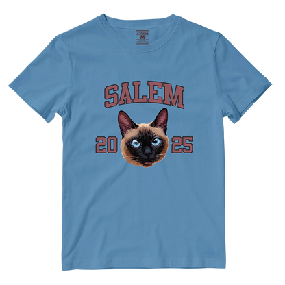 Cotton Shirt: Custom Varsity Cat