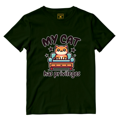 Cotton Shirt: Cat Privileges
