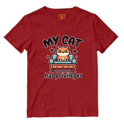 Cotton Shirt: Cat Privileges