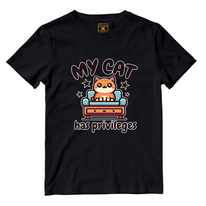 Cotton Shirt: Cat Privileges