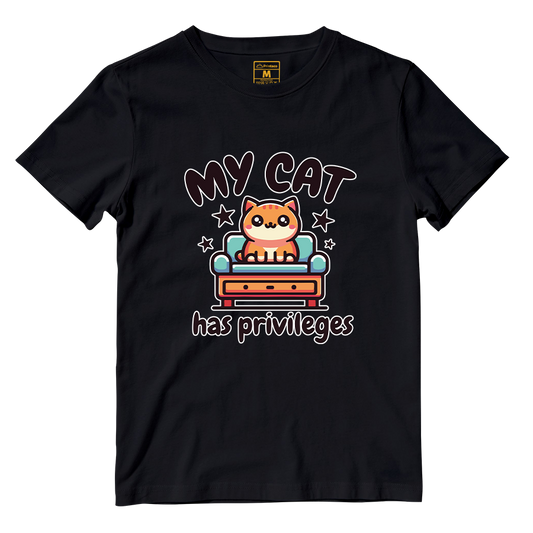 Cotton Shirt: Cat Privileges