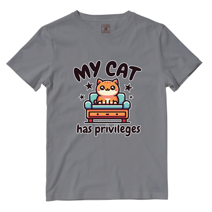 Cotton Shirt: Cat Privileges