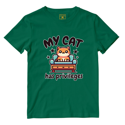 Cotton Shirt: Cat Privileges