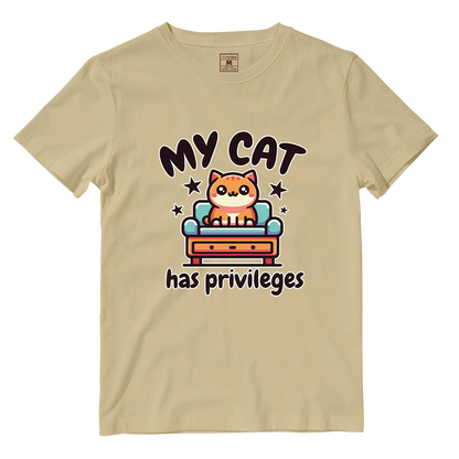Cotton Shirt: Cat Privileges