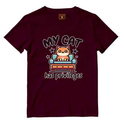Cotton Shirt: Cat Privileges