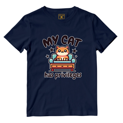 Cotton Shirt: Cat Privileges