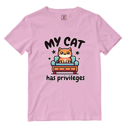 Cotton Shirt: Cat Privileges