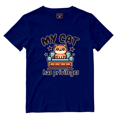 Cotton Shirt: Cat Privileges
