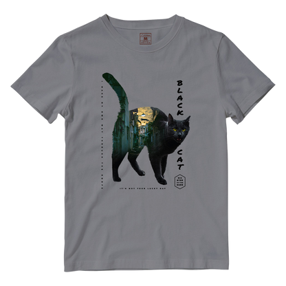 Cotton Shirt: Cat Scenery