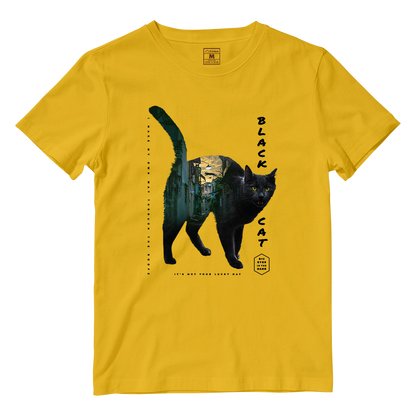 Cotton Shirt: Cat Scenery