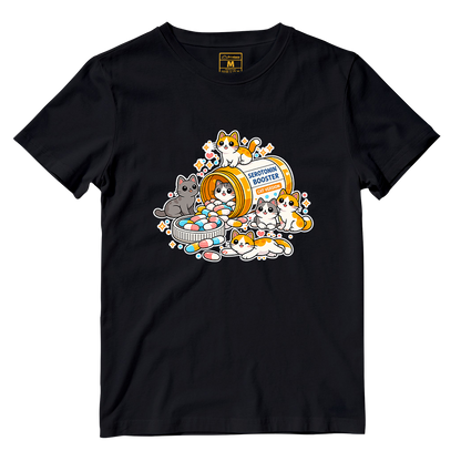 Cotton Shirt: Cat Serotonin