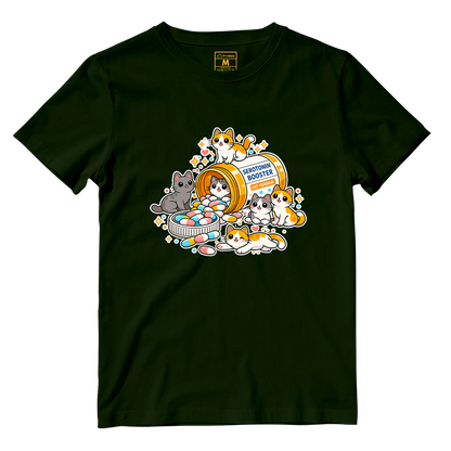 Cotton Shirt: Cat Serotonin
