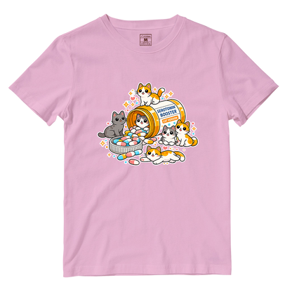 Cotton Shirt: Cat Serotonin